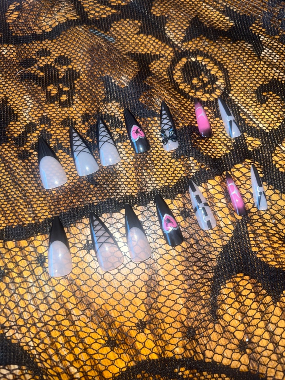 3 for $12 Gothic Stiletto Press-On Nail Set